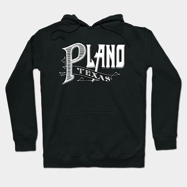 Vintage Plano, TX Hoodie by DonDota